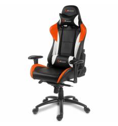 Кресло Arozzi Verona Pro - Orange, компьютерное (для геймеров), экокожа, цвет черный/оранжевый/белый