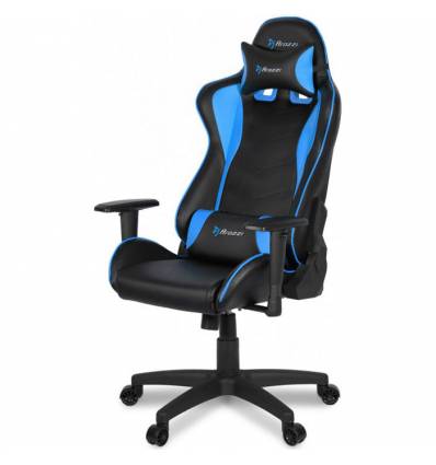 Кресло Arozzi Mezzo V2 Blue, компьютерное (для геймеров), экокожа, цвет черный/синий