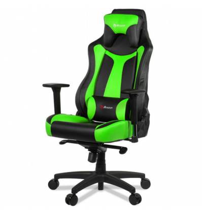 Кресло Arozzi Vernazza Green, компьютерное (для геймеров), экокожа, цвет черный/зеленый