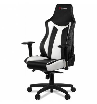 Кресло Arozzi Vernazza White, компьютерное (для геймеров), экокожа, цвет черный/белый