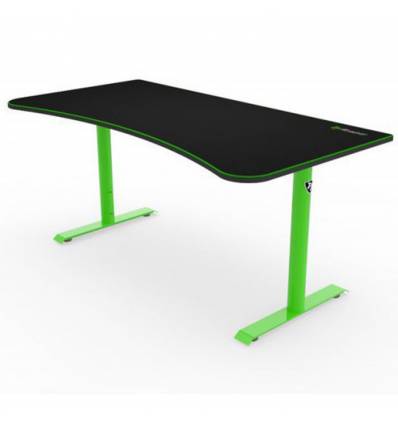 Стол Arozzi Arena Gaming Desk - Green, компьютерный (для геймеров), черный/зеленый
