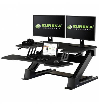 Подставка Eureka CV-PRO36B на компьютерный стол для работы стоя, чёрный