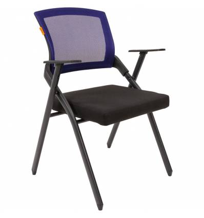 Кресло CHAIRMAN NEXX Blue для посетителя, сетчатая спинка, ткань, цвет синий/черный
