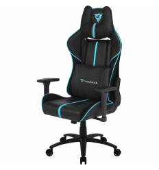 Кресло ThunderX3 BC5 Black-Cyan для геймеров, экокожа, цвет черный/голубой