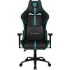 Кресло ThunderX3 BC5 Black-Cyan для геймеров, экокожа, цвет черный/голубой фото 2
