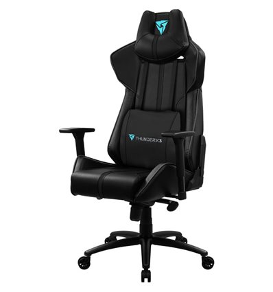 Кресло ThunderX3 BC7 Black для геймеров, экокожа, цвет черный
