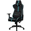 Кресло ThunderX3 BC7 Black-Cyan для геймеров, экокожа, цвет черный/голубой фото 1