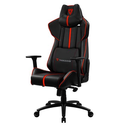Кресло ThunderX3 BC7 Black-Red для геймеров, экокожа, цвет черный/красный