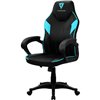 Кресло ThunderX3 EC1 Air Black-Cyan для геймеров, экокожа, цвет черный/голубой