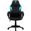 Кресло ThunderX3 EC1 Air Black-Cyan для геймеров, экокожа, цвет черный/голубой фото 2