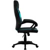Кресло ThunderX3 EC1 Air Black-Cyan для геймеров, экокожа, цвет черный/голубой фото 3