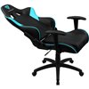 Кресло ThunderX3 EC3 Black-Cyan Air для геймеров, экокожа, цвет черный/голубой фото 3