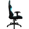 Кресло ThunderX3 EC3 Black-Cyan Air для геймеров, экокожа, цвет черный/голубой фото 4