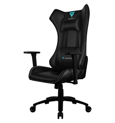 Кресло ThunderX3 UC5 Black AIR HEX для геймеров, экокожа, цвет черный, с модулем RGB подсветки