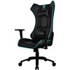 Кресло ThunderX3 UC5 Black-Cyan AIR HEX для геймеров, экокожа, цвет черный/голубой, с модулем RGB подсветки фото 1