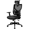 Кресло ThunderX3 YAMA1 Black для геймеров, сетка/экокожа, цвет черный фото 1