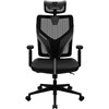 Кресло ThunderX3 YAMA1 Black для геймеров, сетка/экокожа, цвет черный фото 2
