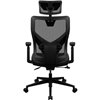 Кресло ThunderX3 YAMA1 Black для геймеров, сетка/экокожа, цвет черный фото 5