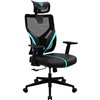 Кресло ThunderX3 YAMA1 Black-Cyan для геймеров, сетка/экокожа, цвет черный/голубой фото 7