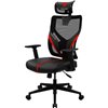 Кресло ThunderX3 YAMA1 Black-Red для геймеров, сетка/экокожа, цвет черный/красный фото 1