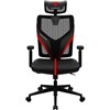 Кресло ThunderX3 YAMA1 Black-Red для геймеров, сетка/экокожа, цвет черный/красный фото 2
