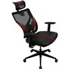 Кресло ThunderX3 YAMA1 Black-Red для геймеров, сетка/экокожа, цвет черный/красный фото 3