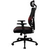 Кресло ThunderX3 YAMA1 Black-Red для геймеров, сетка/экокожа, цвет черный/красный фото 6