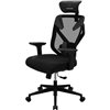 Кресло ThunderX3 YAMA3 Black для геймеров, сетка/экокожа, цвет черный фото 1