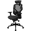 Кресло ThunderX3 YAMA5 Black для геймеров, сетка/экокожа, цвет черный фото 1