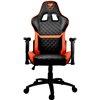 Кресло COUGAR ARMOR One Black-Orange компьютерное игровое, экокожа, цвет черный/оранжевый фото 9