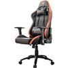 Кресло COUGAR Rampart Black-Orange компьютерное игровое, экокожа/ткань, цвет черный/оранжевый фото 1
