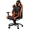 Кресло COUGAR Throne Black-Orange компьютерное игровое, экокожа/ткань, цвет черный/оранжевый фото 1