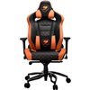 Кресло COUGAR Throne Black-Orange компьютерное игровое, экокожа/ткань, цвет черный/оранжевый фото 2