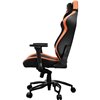 Кресло COUGAR Throne Black-Orange компьютерное игровое, экокожа/ткань, цвет черный/оранжевый фото 3