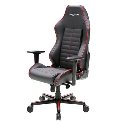 Кресло DXRacer OH/DJ188/NR Drifting Series, компьютерное, кожа, цвет черный/красный