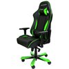 Кресло DXRacer OH/KS57/NE King Series, компьютерное, экокожа, цвет черный/зеленый фото 1