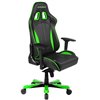 Кресло DXRacer OH/KS57/NE King Series, компьютерное, экокожа, цвет черный/зеленый фото 3