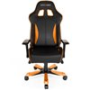 Кресло DXRacer OH/KS57/NO King Series, компьютерное, экокожа, цвет черный/оранжевый фото 2