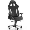 Кресло DXRacer OH/KS57/NW King Series, компьютерное, экокожа, цвет черный/белый фото 3