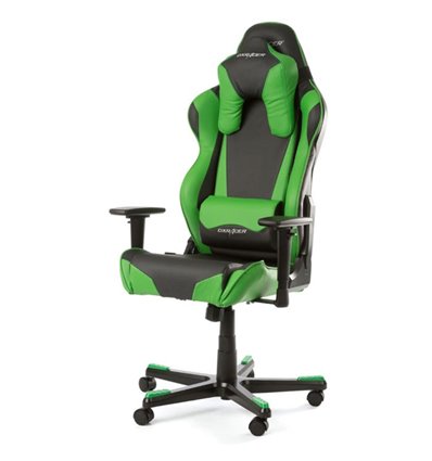 Кресло DXRacer OH/RB1/NE Racing Series, компьютерное, цвет черный/зеленый