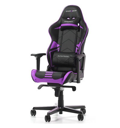 Кресло DXRacer OH/RV131/NV Racing Series, компьютерное, цвет черный/фиолетовый