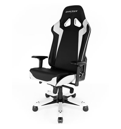 Кресло DXRacer OH/SJ00/NW Sentinel Series, компьютерное, экокожа, цвет черный/белый