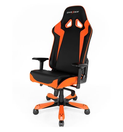 Кресло DXRacer OH/SJ00/NO Sentinel Series, компьютерное, экокожа, цвет черный/оранжевый