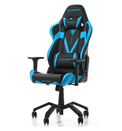 Кресло DXRacer OH/VB03/NB Valkyrie Series, компьютерное, экокожа, цвет черный/синий