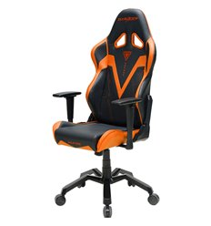 Кресло DXRacer OH/VB03/NO Valkyrie Series, компьютерное, экокожа, цвет черный/оранжевый