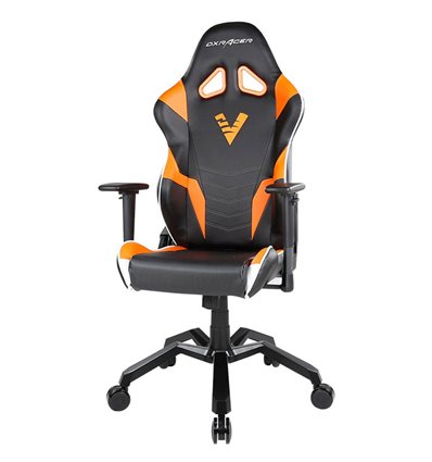 Кресло DXRacer OH/VB15/NOW Virtus Pro Valkyrie Series, компьютерное, экокожа, цвет черный/оранжевый/белый