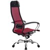 Кресло Метта Комплект 12 красный для руководителя, сетка фото 3