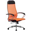 Кресло Метта Комплект 12 оранжевый для руководителя, сетка фото 5