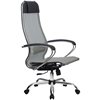 Кресло Метта Комплект 12 светло-серый для руководителя, сетка фото 2