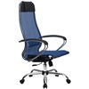Кресло Метта Комплект 12 синий для руководителя, сетка фото 2